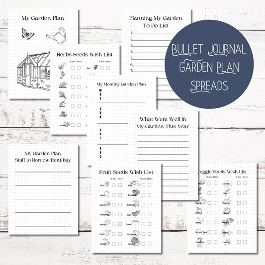 Plan, Grow, Thrive: Bullet Journal Garden Planner - Complete Set