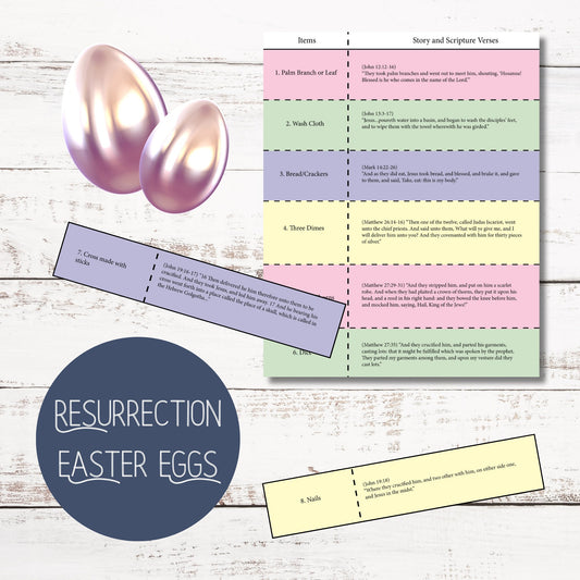 Resurrection Easter Eggs 2024 - Easter Scriptures & A Fun Family Activity